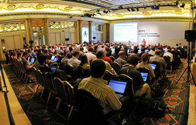 A crowded hall for RIPE 61 meeting in Amsterdam