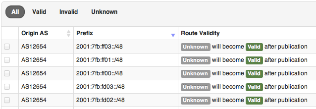 Route Validity Preview