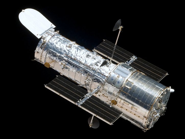 The Hubble Space Telescope is launched
