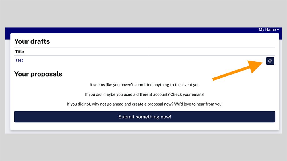 Call for presentations image