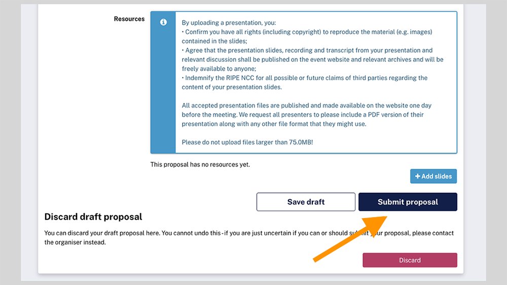 Call for presentations image