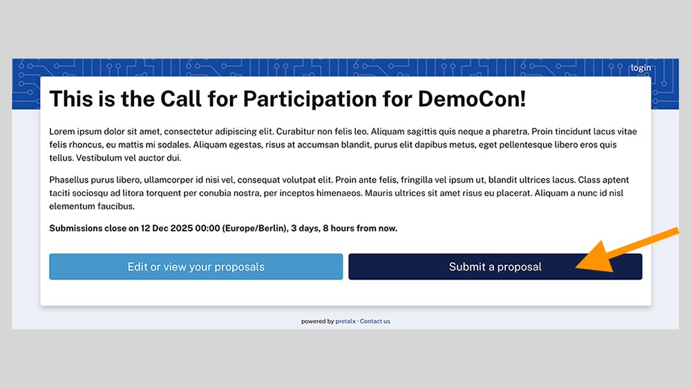 Call for presentations image