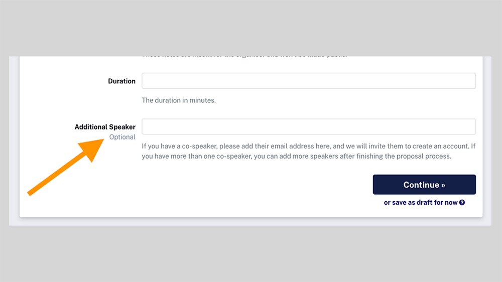 Call for presentations image