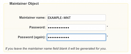 ENUM Request Form, Screenshot 2